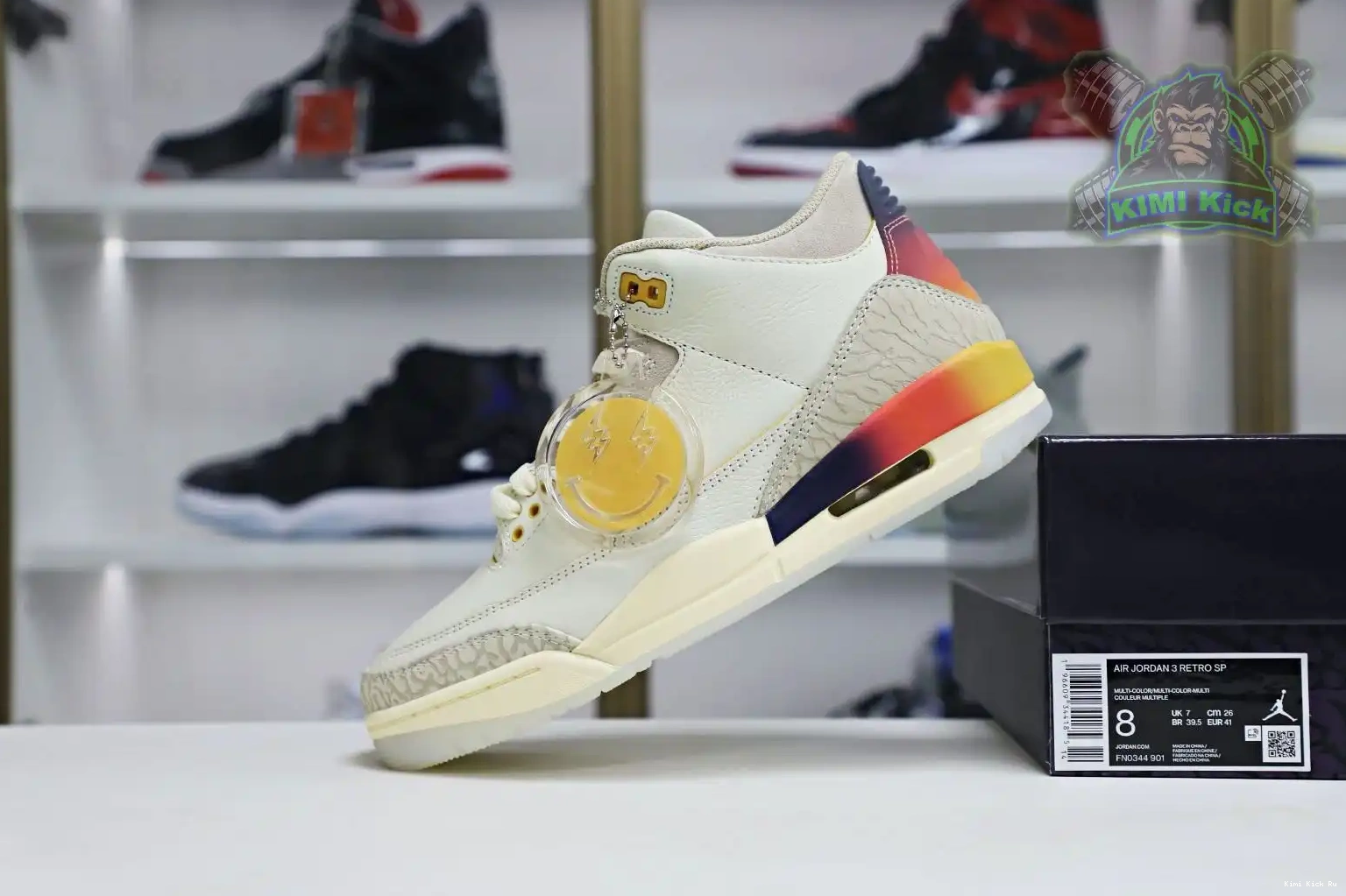 Kimikick Jordan3 x JBalvin Air Jordan 0718